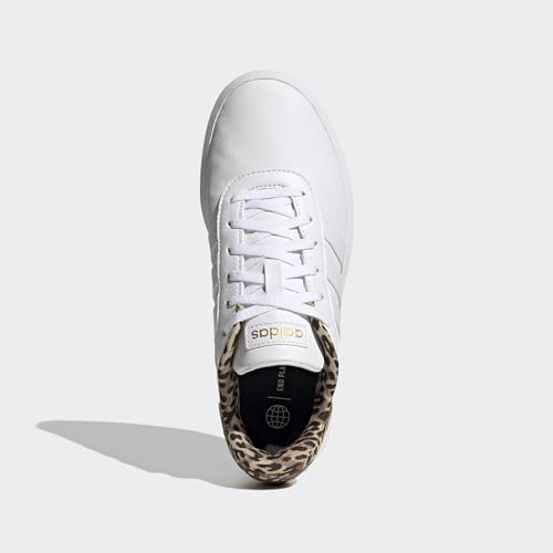 Adidas Women's Court Platform Sneaker - White/Gold, UK 7