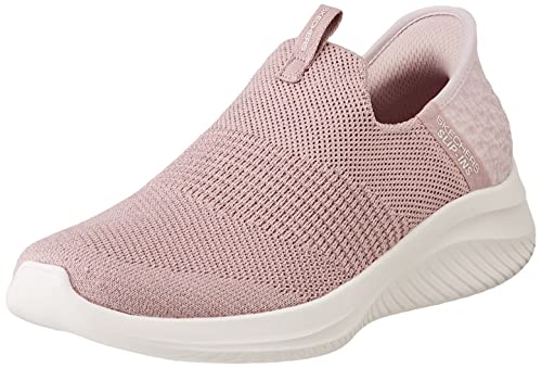 Vegan Skechers Ultra Flex Sneaker, Mauve Trim, Size 5