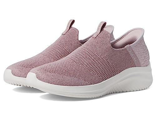 Vegan Skechers Ultra Flex Sneaker, Mauve Trim, Size 5