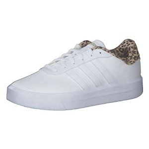 Adidas Women's Court Platform Sneaker - White/Gold, UK 7
