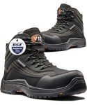 Caiman Vegan Waterproof Safety Hiker, Black/Graphite