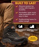 Caiman Vegan Waterproof Safety Hiker, Black/Graphite