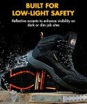 Caiman Vegan Waterproof Safety Hiker, Black/Graphite