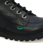Vegan Black Kids Kickers Hi Boots (UK 6)