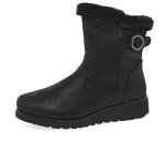 Black Vegan Wedge Winter Fashion Boot by Skechers