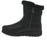 Black Vegan Wedge Winter Fashion Boot by Skechers