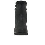 Black Vegan Wedge Winter Fashion Boot by Skechers
