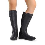 Vegan Fur-Lined Knee High Winter Boots - Size 9/7