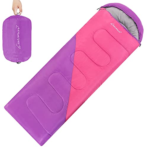 Lightweight Compact 4 Season Sleeping Bag for Adults and Kids