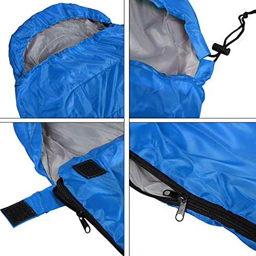 Yaheetech Lightweight Single Envelope Sleeping Bag, Blue