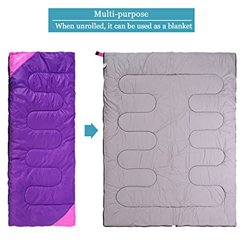 Adults & Kids Camping Sleeping Bag - Lightweight, Waterproof