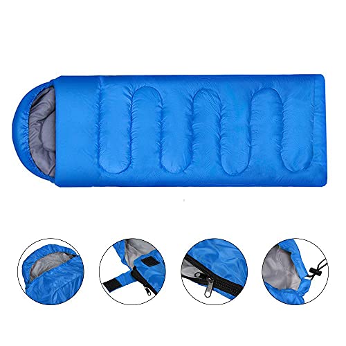 Yaheetech Lightweight Single Envelope Sleeping Bag, Blue