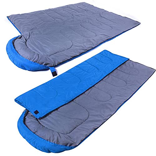 Yaheetech Lightweight Single Envelope Sleeping Bag, Blue
