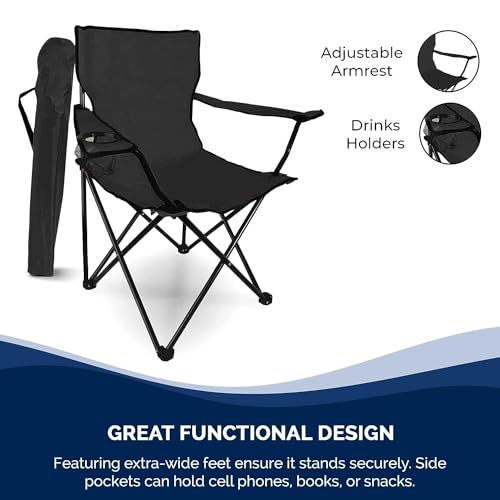 Portable Folding Camping Chair, Lightweight with Cup Holder