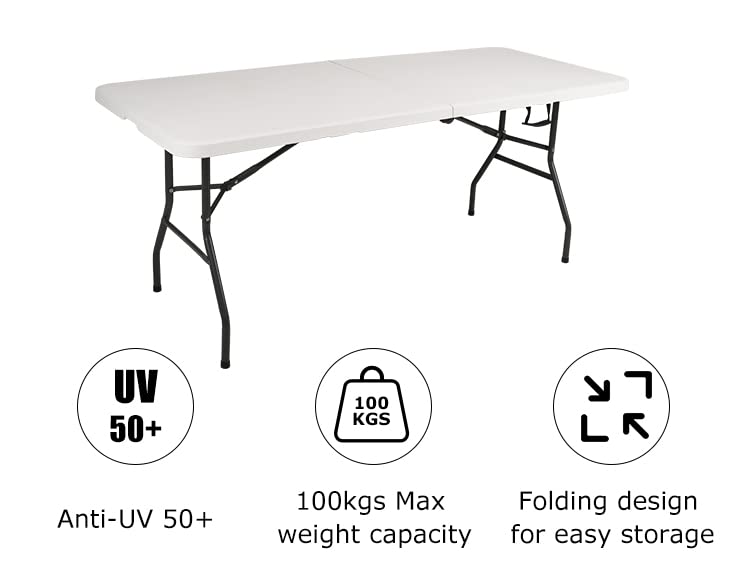 6ft Folding Table for Camping and Outdoor Events