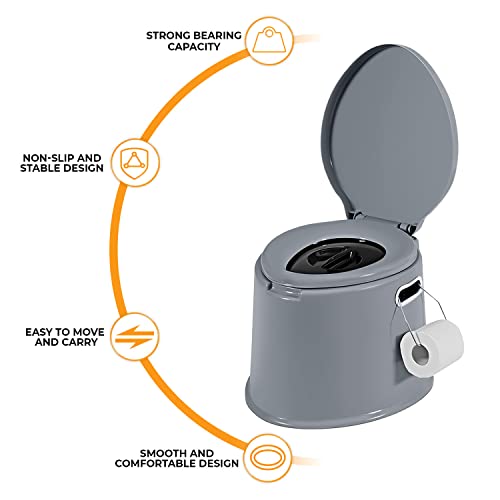 Portable Compact Toilet for Camping and Hiking