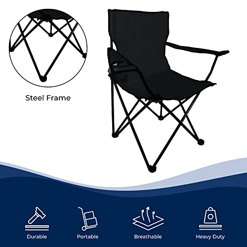 Portable Folding Camping Chair, Lightweight with Cup Holder