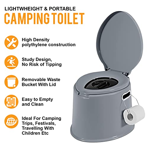 Portable Compact Toilet for Camping and Hiking