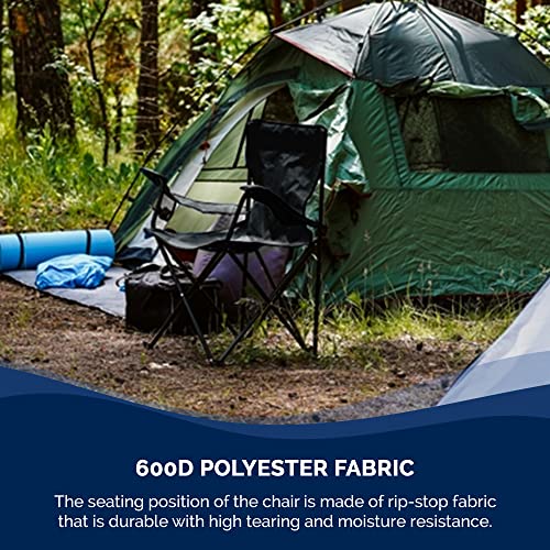 Portable Folding Camping Chair, Lightweight with Cup Holder