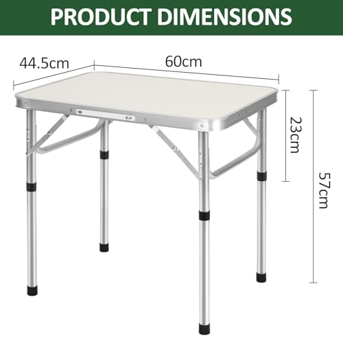 Youyijia 2FT Adjustable Folding Camping Picnic Table
