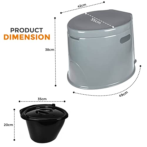Portable Compact Toilet for Camping and Hiking
