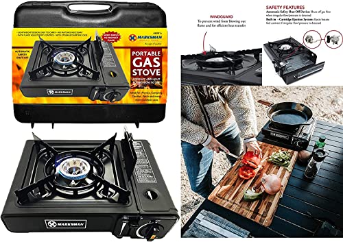 Portable Gas Cooker Stove + Butane Bottles: Camping Essential