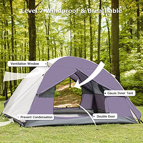 Waterproof Camping Tent for 2 People