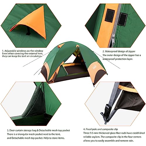 Camping Dome Tent | Waterproof | 4 Person