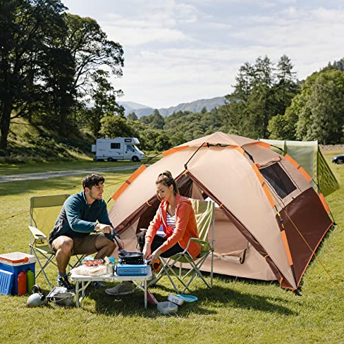 4 Person Family Dome Tent, Waterproof and Windproof
