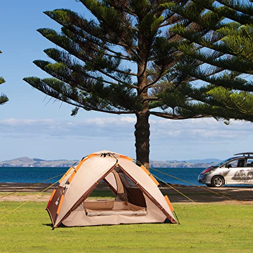 4 Person Family Dome Tent, Waterproof and Windproof