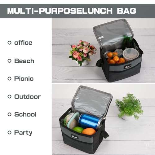 Uhat Adult Dual Compartment Cool Bag - 5L (Grey)