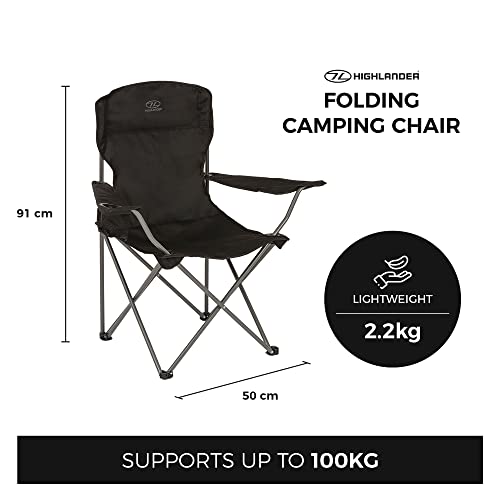 Compact Lightweight Camping Chair - Durable Steel Frame