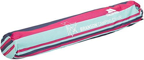 Trespass Branson Camping Chair, Tropical Stripe, Blue