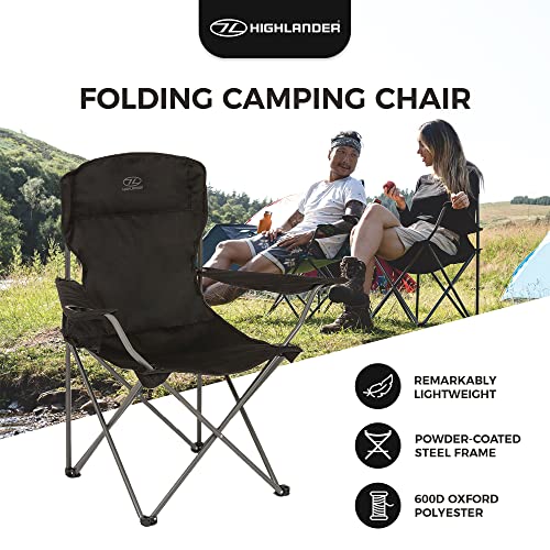 Compact Lightweight Camping Chair - Durable Steel Frame