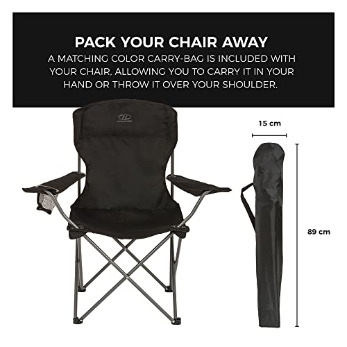 Compact Lightweight Camping Chair - Durable Steel Frame