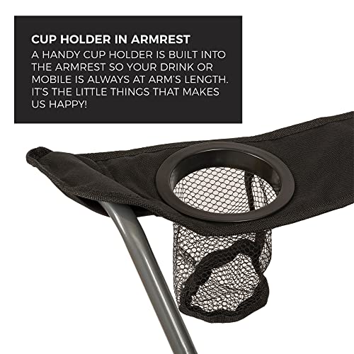 Compact Lightweight Camping Chair - Durable Steel Frame