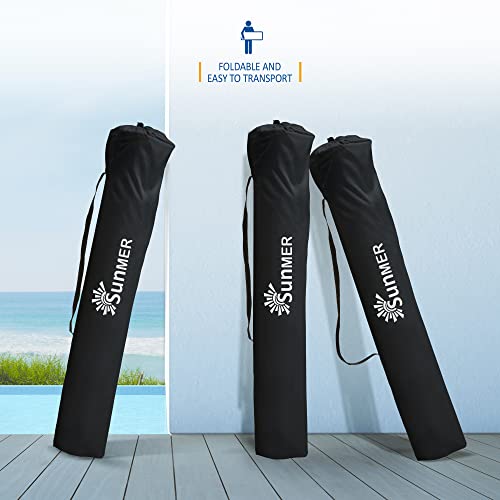 2 Pack Folding Camping Chairs - Lightweight, Extra-Wide, Black