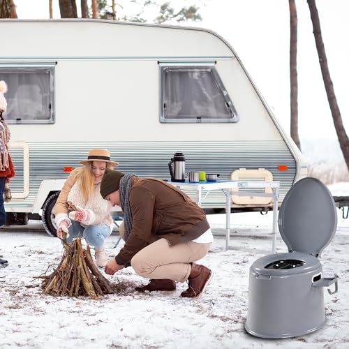 Portable 5L Camping Toilet - 3 Colors