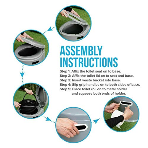 Portable 5L Camping Toilet - 3 Colors
