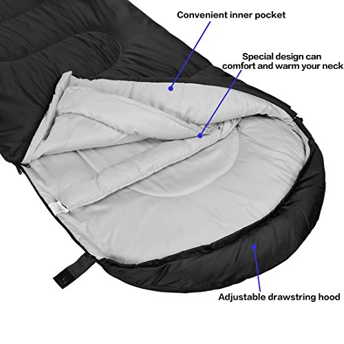 SOULOUT 3-4 Season Sleeping Bag - Lightweight & Waterproof