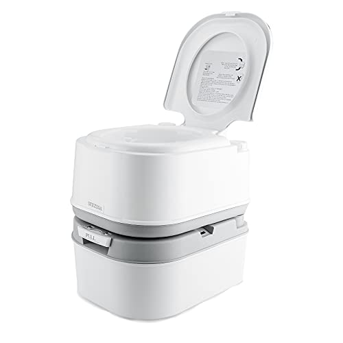 24L Portable Camping Toilet with Waste Level Indicator
