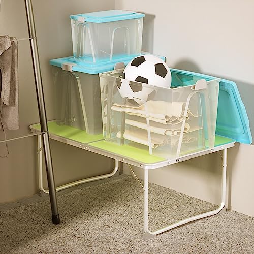 Qimu Green Aluminium Camping Table, Portable Lightweight