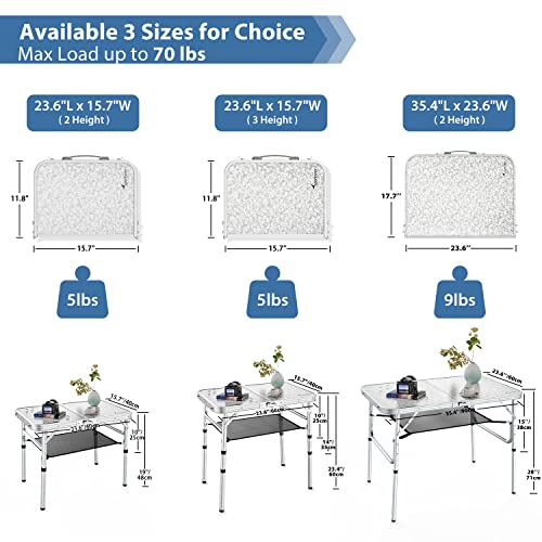 Adjustable Portable Camping Table - Lightweight and Compact