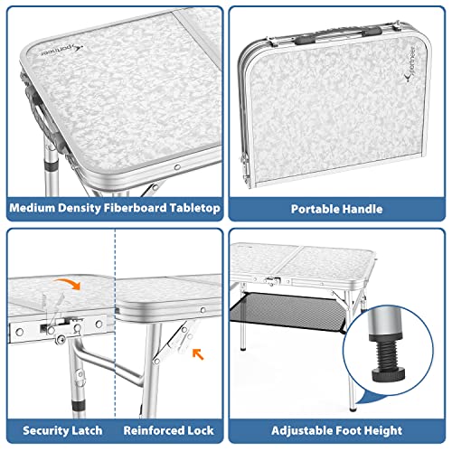 Adjustable Portable Camping Table - Lightweight and Compact