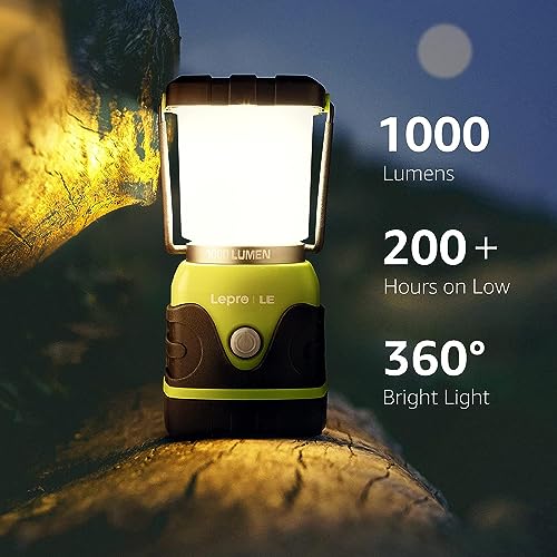 1000 Lumen Dimmable Camping Lantern, Warm to Cool
