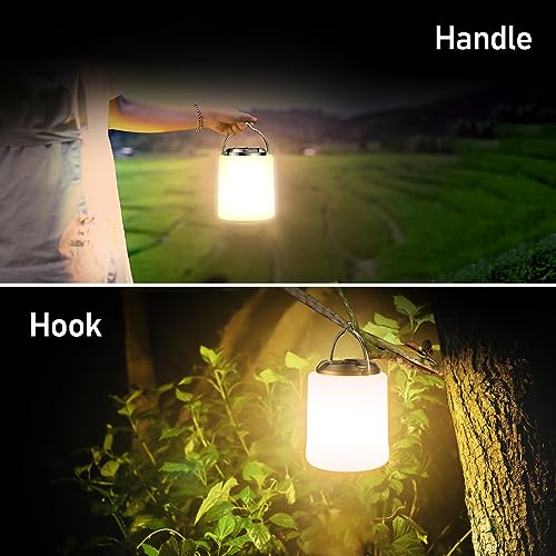 Rechargeable Camping Lantern - 3000K Warm Light, Adjustable