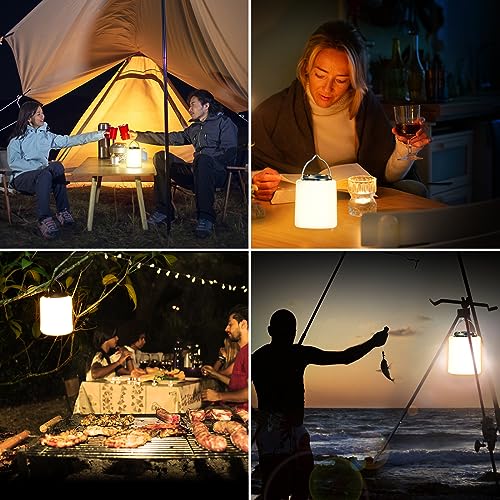 Rechargeable Camping Lantern - 3000K Warm Light, Adjustable