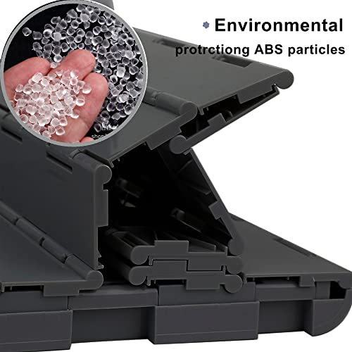 KINSPORY Portable Camping Toilet (Black, with Lid)