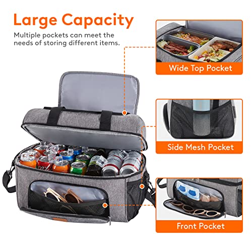 Lifewit Insulated Soft Cooler Bag - Grey