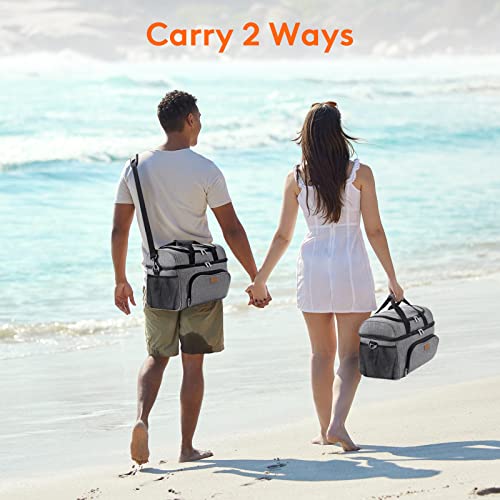 Lifewit Insulated Soft Cooler Bag - Grey